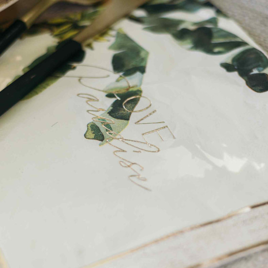 Beauty Home 16 χαρτοπετσέτες κοκτέιλ  “Love Paradise” Coco Palm 24x24cm