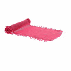 Beauty Home Ράννερ με ξέφτια – Φραμπουάζ 30 cm x 3 m