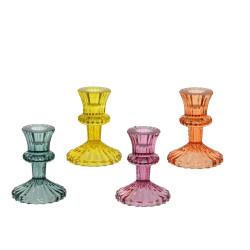Beauty Home Γυάλινο κηροπήγιο 8.5 x 10.9 cm Beauty Home Γυάλινο κηροπήγιο 8.5 x 10.9 cm