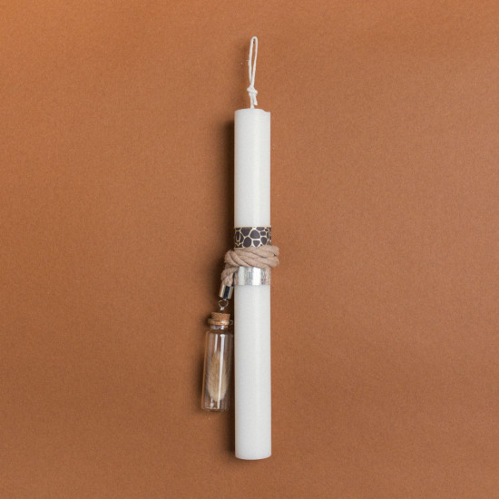 Beauty Home ΛΑΜΠΑΔΑ 25cm ΓΥΑΛΙΝΟ ΜΠΟΥΚΑΛΑΚΙ ΜΕ ΑΠΟΞΗΡΑΜΕΝΟ ΜΟΚΑ ΣΕ ΣΥΣΚΕΥΑΣΙΑ ΔΩΡΟΥ