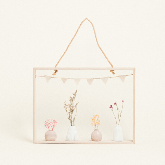 Beauty Home ΚΑΔΡΟ ΜΕ ΜΙΚΡΑ ΒΑΖΑΚΙΑ 40 x 30 x 4,5 cm