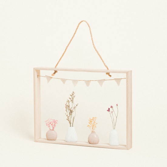 Beauty Home ΚΑΔΡΟ ΜΕ ΜΙΚΡΑ ΒΑΖΑΚΙΑ 40 x 30 x 4,5 cm