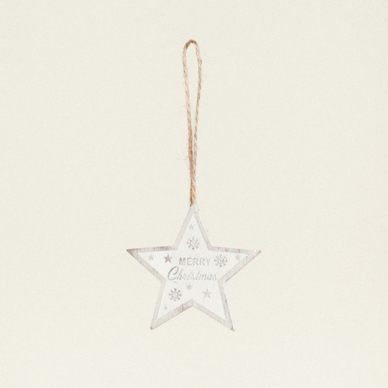 Beauty Home ΞΥΛΙΝΗ ΦΙΓΟΥΡΑ ΑΣΤΕΡΙ MERRY CRISTMAS