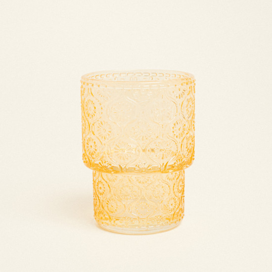 Beauty Home Κηροπήγιο Γυάλινο 7 x 9,2 cm Πορτοκαλί Beauty Home Κηροπήγιο Γυάλινο 7 x 9,2 cm Πορτοκαλί