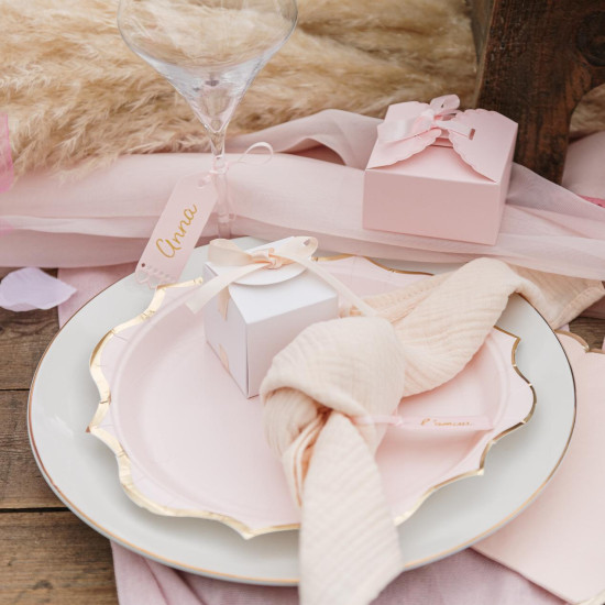 Beauty Home 10 χάρτινες ετικέτες θέσης – Ροζ 8 x 4 cm