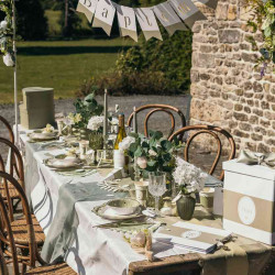 Beauty Home Βάζο γυάλινο Victor – Λαδί Ø8×11,5cm – 380ml