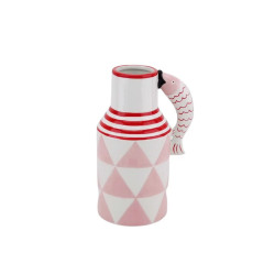 Beauty Home Κανάτα “Ψαράκια” – Ροζ/Λευκό/Κόκκινο 14x11x21,5cm