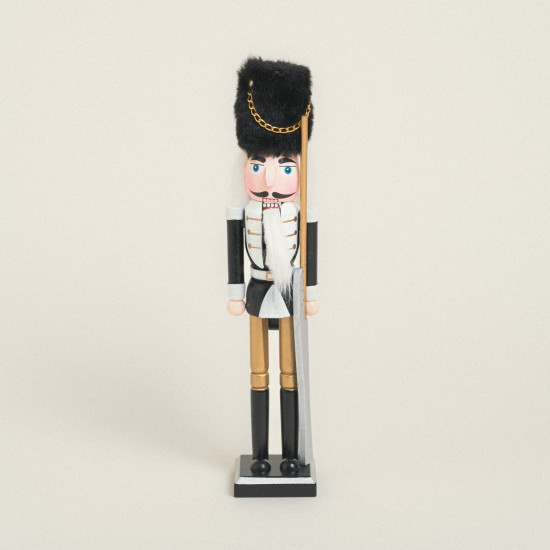 Beauty Home ΚΑΡΥΟΘΡΑΥΣΤΕΣ ΜΑΥΡΟΙ ΜΕ ΓΟΥΝΙΝΟ ΚΑΠΕΛΟ 38 CM