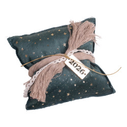 Beauty Home ΜΑΞΙΛΑΡΙ ΜΕ ΧΡΟΝ. Βελούδο Πράσινο Σκούρο Με Χρύσα Αστέρια