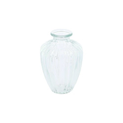 Beauty Home Βάζο γυάλινο Jeanne – Διαφανο Ø7,5×10,5cm – 180ml