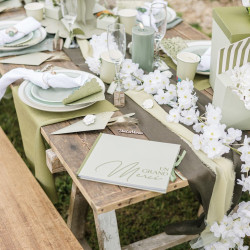 Beauty Home 10 Ετικέτες Χάρτινες με κορδέλα – Πράσινο Ευκάλυπτου 5 x 2 cm