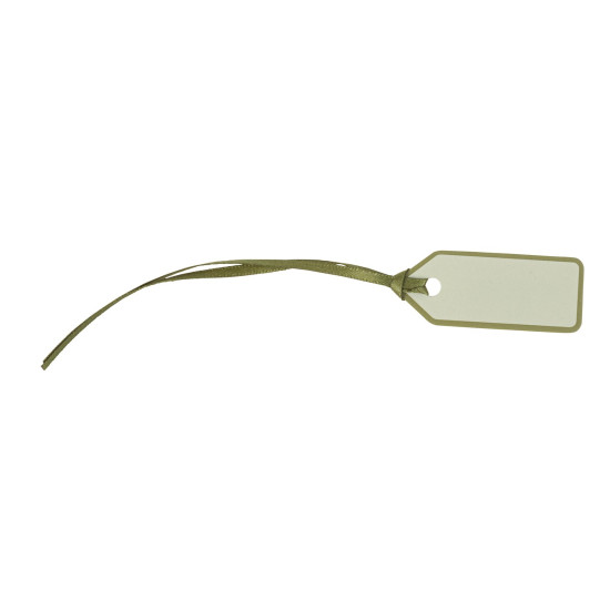 Beauty Home 10 Ετικέτες Χάρτινες με κορδέλα – Πράσινο Ευκάλυπτου 5 x 2 cm