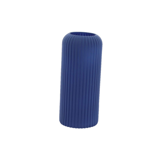 Beauty Home Βάζο γυάλινο Zoé ματ – Μπλε ίντιγκο Ø8,5x20cm – 920ml