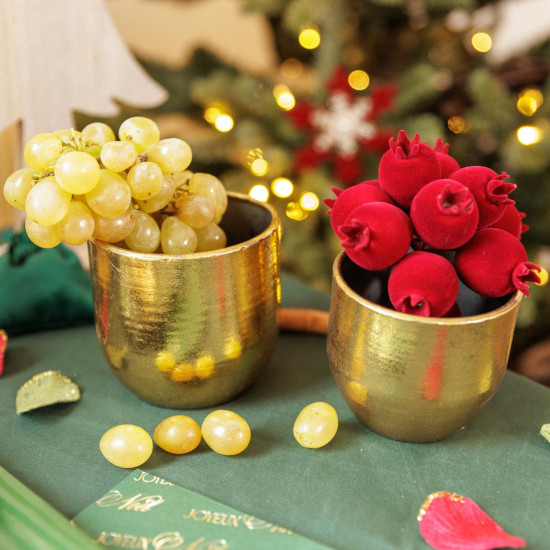 Beauty Home Κασπώ μεταλλικό Jade – Χρυσό Ø9x8cm