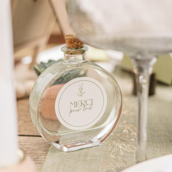 Beauty Home Μικρό μπουκάλι με φελλό Inès 9x10x3,6cm – 100ml