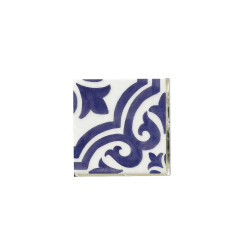 Beauty Home 20 χαρτοπετσέτες κοκτέιλ Dolce Vita μπλε,λευκές 24 x 24 cm