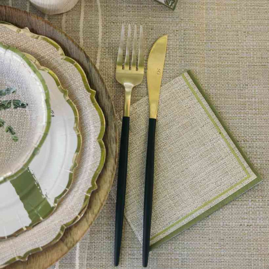 Beauty Home 20 χαρτοπετσέτες κοκτέιλ Coco Palm 24x24cm