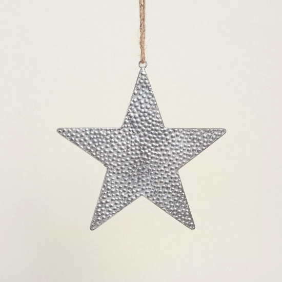 Beauty Home ΜΕΤΑΛΛΙΚΟ ΑΣΤΕΡΙ ΑΣΗΜΙ 31 cm