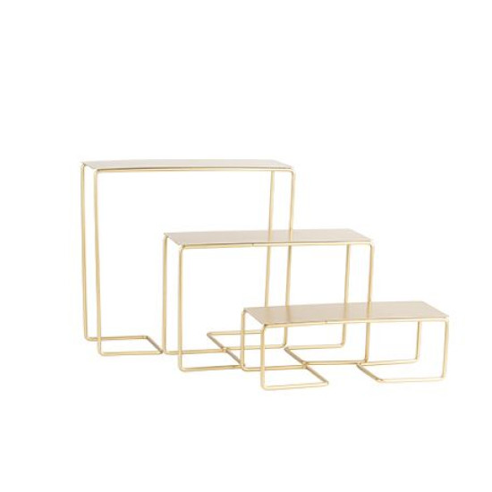 Beauty Home 3 ΜΕΤΑΛΛΙΚΕΣ ΒΑΣΕΙΣ ΠΑΡΟΥΣΙΑΣΗΣ 27×29,5x10cm / 18×28,5x10cm / 9x27x10cm