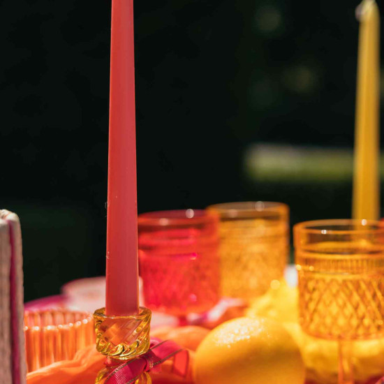 Beauty Home 2 κεριά – Φούξια Ø2.2 x 25 cm