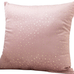 Beauty Home Μαξιλαροθήκη 45 x 45 cm Βελούδο Σάπιο Μήλο Με Χρύσα Αστέρια