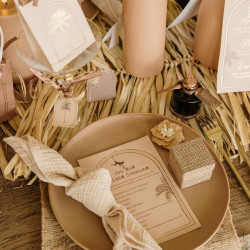 Beauty Home Μικρό μπουκάλι με φελλό Lucas Ø6x5cm – 40ml