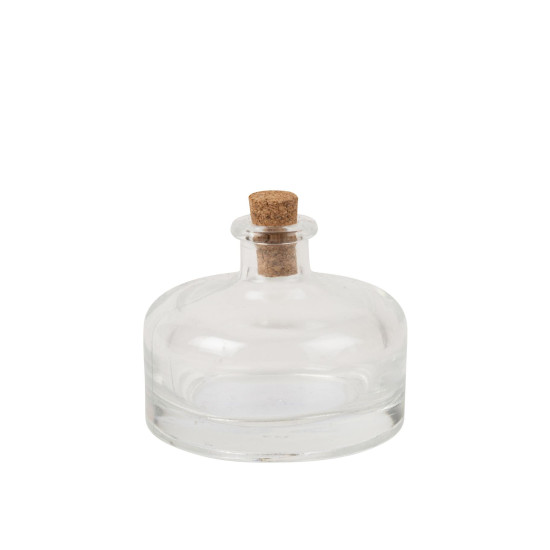 Beauty Home Μικρό μπουκάλι με φελλό Lucas Ø6x5cm – 40ml