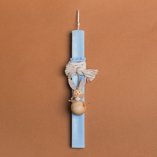 Beauty Home ΛΑΜΠΑΔΑ ΣΙΕΛ 33cm ΞΥΛΙΝΟΣ ΛΑΓΟΣ ΜΠΑΛΑ ΣΕ ΣΥΣΚΕΥΑΣΙΑ ΔΩΡΟΥ