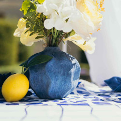 Beauty Home Βάζο Κεραμικό Olya – Μπλε Ø12,5×11,5cm