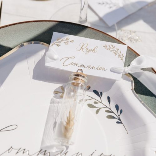 Beauty Home ΓΥΑΛΙΝΟΣ ΣΩΛΗΝΑΣ ΜΕ ΑΠΟΞΗΡΑΜΕΝΟ ΣΤΑΧΙ ΣΕΤ 4 ΤΜΧ 8 x 2 cm