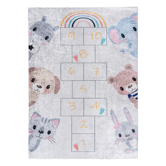 Beauty Home Χαλί παιδικό Fun Art 9597 160x230 Γκρι