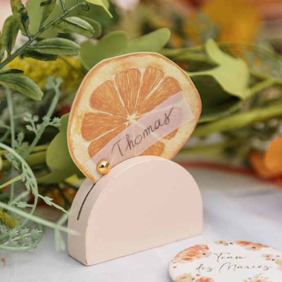 Beauty Home 3 ξύλινες βάσεις σε διαφορετικά χρώματα με καμπύλη για καρτελάκια 4x6x1,5cm