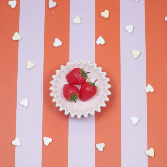 Beauty Home Μπολ κεραμικό Πλισέ – Ανοιχτό Ροζ 15x15x4,5 cm