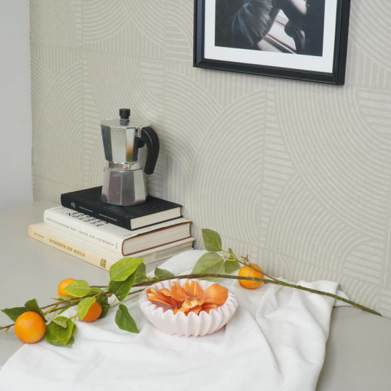 Beauty Home Μπολ κεραμικό Πλισέ – Ανοιχτό Ροζ 15x15x4,5 cm