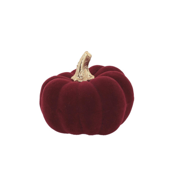 Beauty Home Κολοκύθα Βελούδο Μπορντώ και Χρυσό 9 x 7 cm
