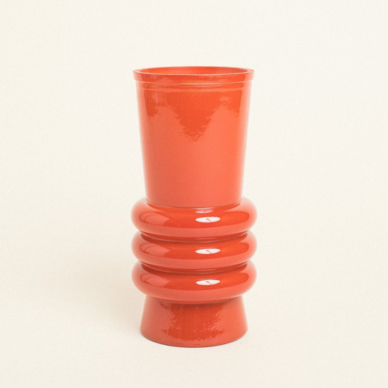 Beauty Home Γυάλινο Βάζο Ελάνη 25 CM