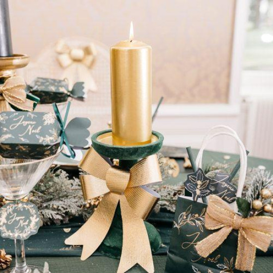 Beauty Home Φιόγκος σε Μεταλλικό Χρυσό 32 x 37 cm