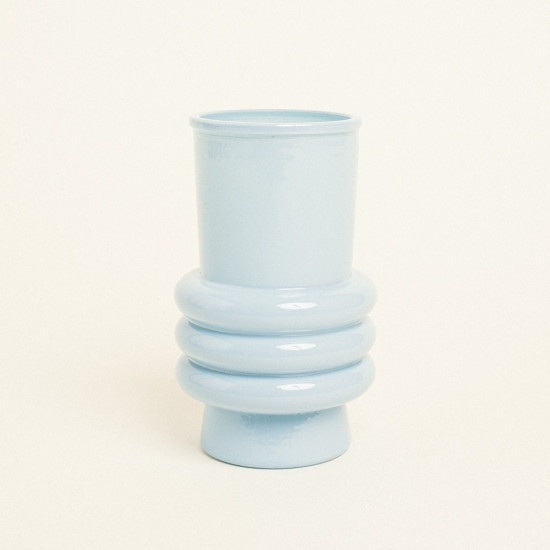 Beauty Home Γυάλινο Βάζο Ελάνη 17 CM