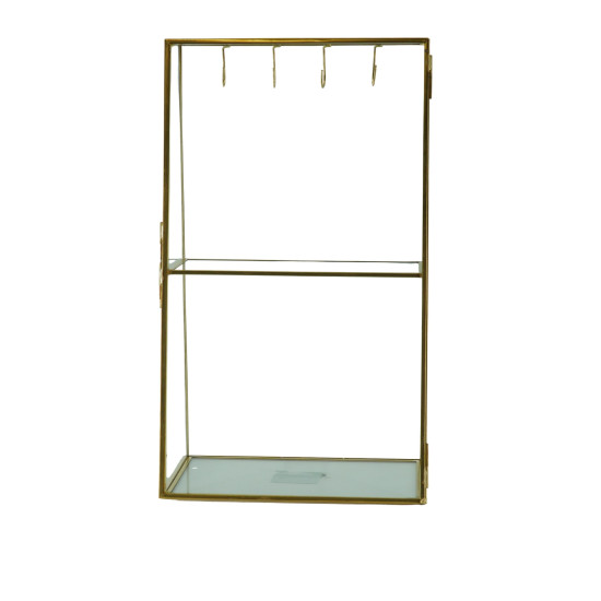 Beauty Home Μεταλλικό Στάντ Κοσμημάτων Χρυσό 18 x 11 x 31 cm