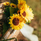 Beauty Home Τεχνητό μπουκέτο με ηλιοτρόπια 30cm