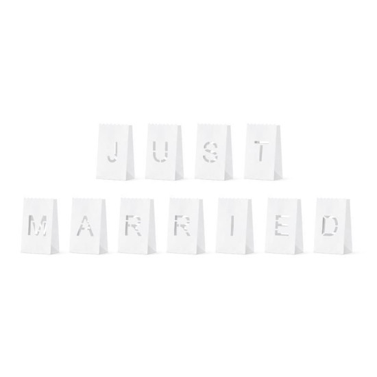 Beauty Home XΑΡΤΙΝΑ ΦΑΝΑΡΙΑ Just Married, 11.5x19x7cm 11 τεμ