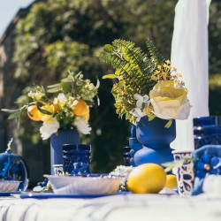 Beauty Home Βάζο γυάλινο Gabriel – Μπλε ίντιγκο Ø10x18cm – 820ml Beauty Home Βάζο γυάλινο Gabriel – Μπλε ίντιγκο Ø10x18cm – 820ml