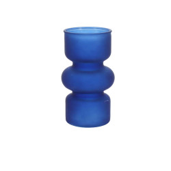 Beauty Home Βάζο γυάλινο Gabriel – Μπλε ίντιγκο Ø10x18cm – 820ml
