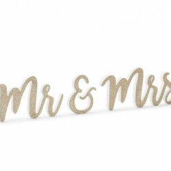Beauty Home ΞΥΛΙΝΟ ΔΙΑΚΟΣΜΗΤΙΚΟ ΧΡΥΣΟ MR & MRS