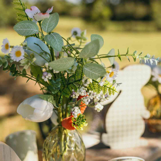 Beauty Home Βάζο γυάλινο Milo – Λαδί Ø8,5×10,5cm – 330ml