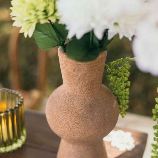 Beauty Home Βάζο Κεραμικό Thalya – Τερακότα Ø10x18cm