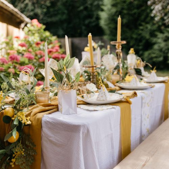 Beauty Home Γιρλάντα Mimosa Λεμόνια και Φύλλα 1,90 m