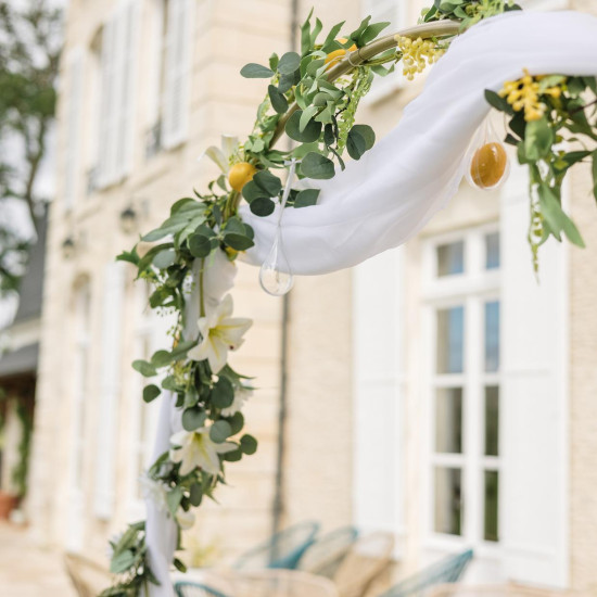 Beauty Home Γιρλάντα Mimosa Λεμόνια και Φύλλα 1,90 m