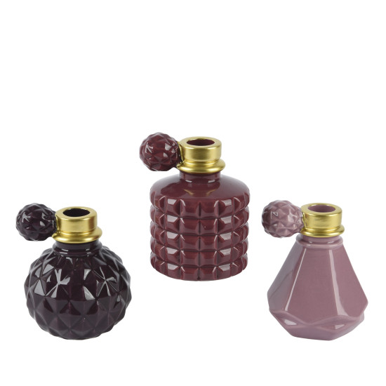 Beauty Home Κηροπήγιο Μπουκάλι Αρώματος 9 x 8 x 12 cm