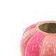 Beauty Home Βάζο με στροβιλισμό – Ροζ νέον/Ανοιχτό ροζ 20x20x21,5cm